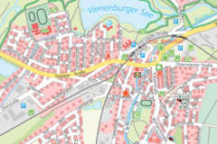 Vienenburg Center Map
