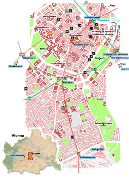 Vienna City Center Map