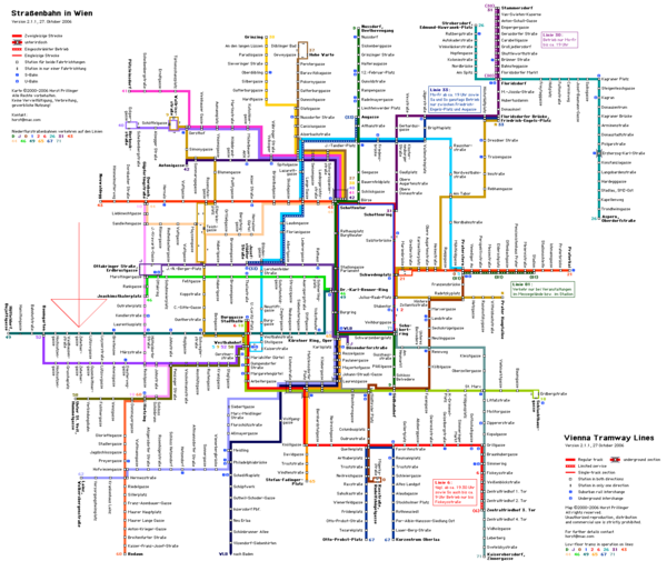 Vienna Public Transportation Map