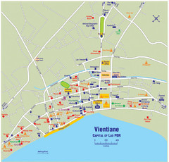 Vientiane City Map
