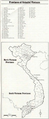 Vietnam Colonial Provinces Map