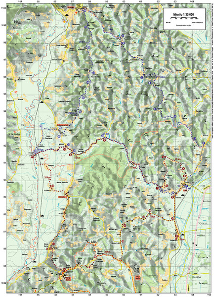 Villages and Sutla River Valley Bike Route Map