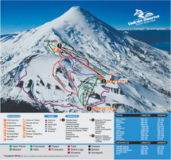 Volcán Osorno-Puerto Varas Ski Trail Map