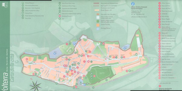 Volterra centro Map