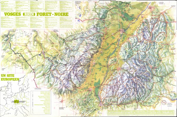 Vosges panorama Map