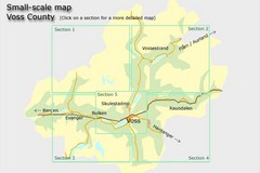 Voss County, Norway Region Map