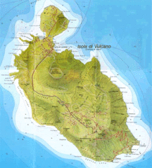 Vulcano map Vulcano map
