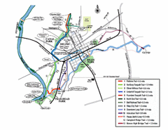 Wabash and Erie Canal Park Map