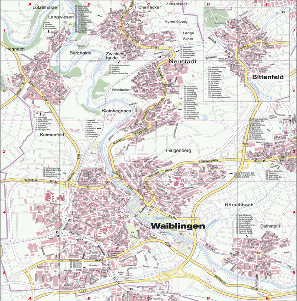 Waiblingen Map