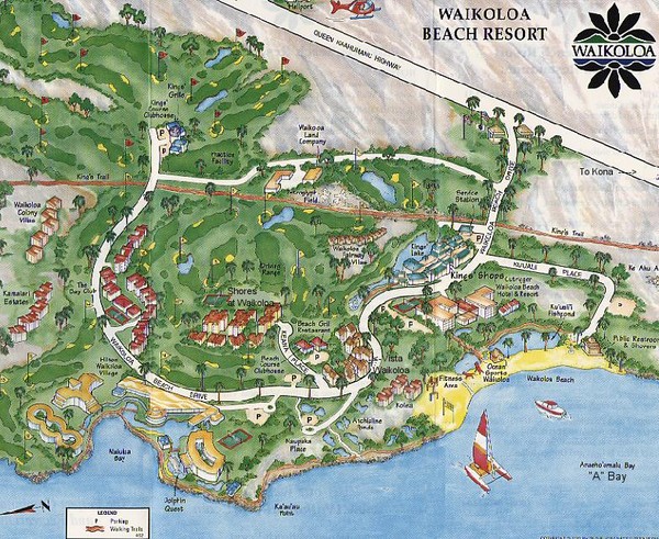 Waikoloa Beach Tourist Map