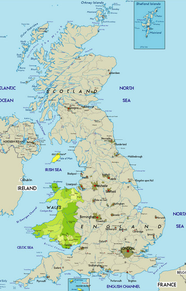 Wales Map