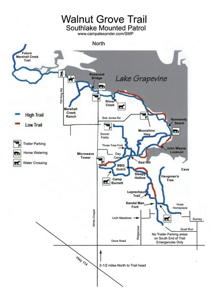 Walnut Grove Trail Map
