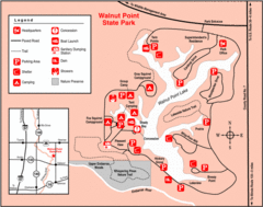 Walnut Point State Park, Illinois Site Map