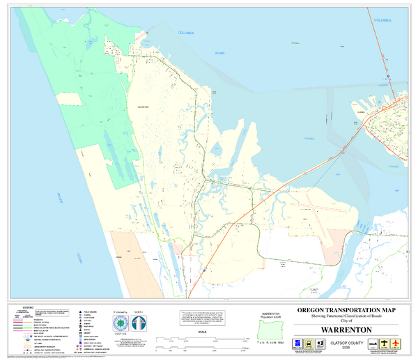 Warrenton Oregon Road Map