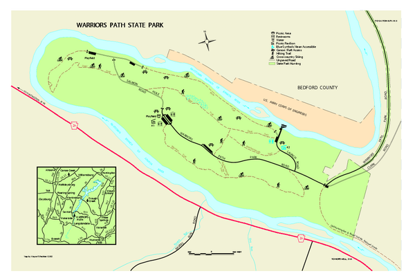 Warriors Path State Park Map