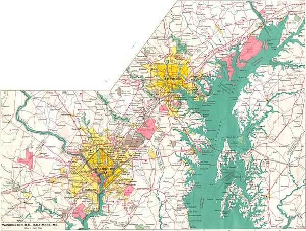 Geographical Map Of Maryland And Maryland Geographical Maps