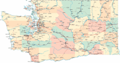 Washington Road Map Washington Road Map