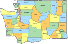 Washington State Counties Map
