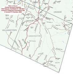 Washington, Vermont Map