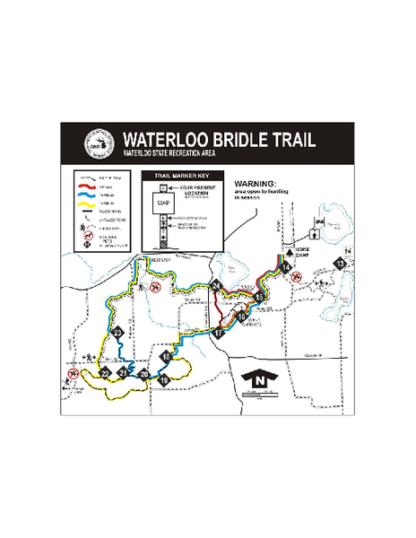 Waterloo State Recreation Area Bridle Trails Map
