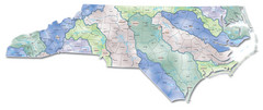 Watersheds North Carolina Map