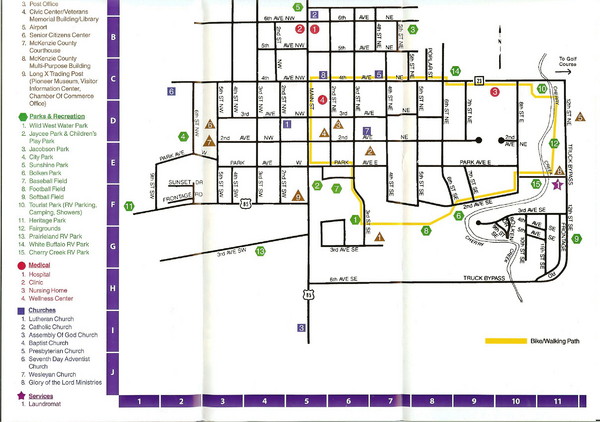 Watford City Map