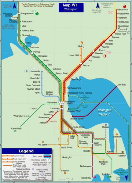 Wellington Rail Map - Wellington New Zealand • mappery