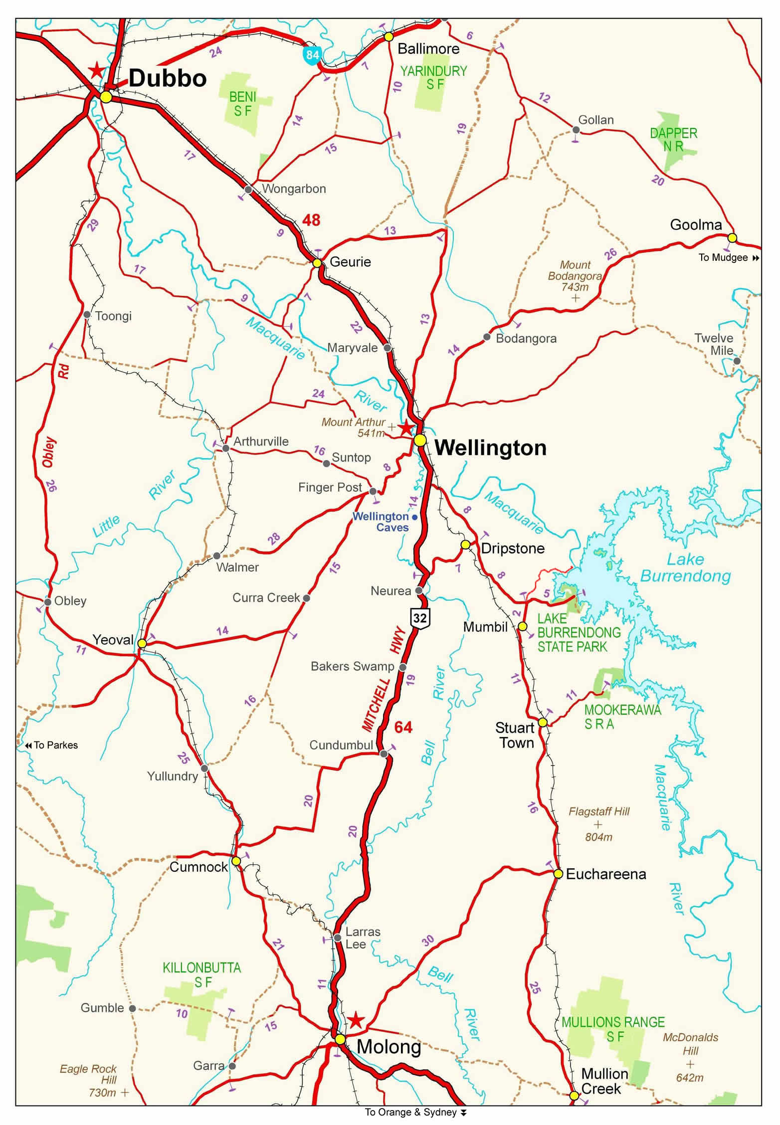 Map of Wellington, Wellington Maps
