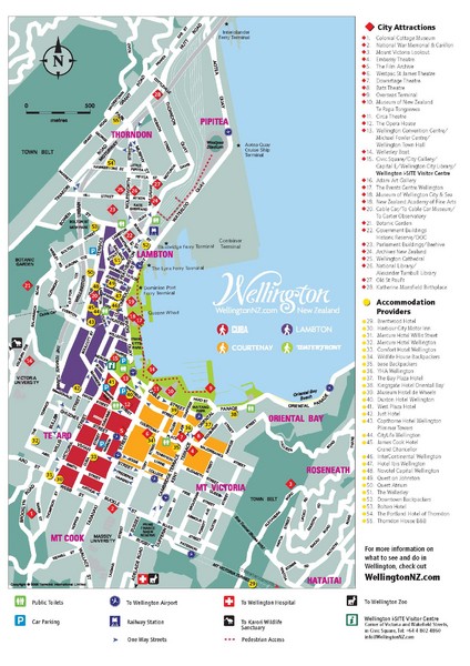 Wellington Tourist Map