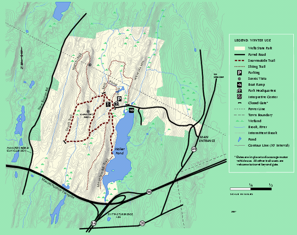 Wells State Park winter trail map