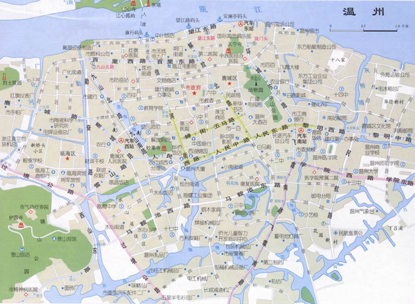 Wenzhou Tourist Map