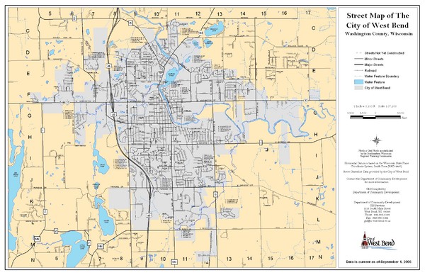 West Bend Street Map