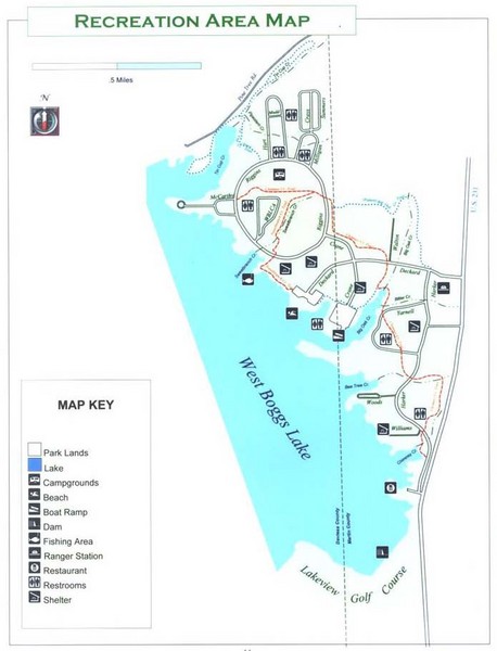 West Boggs Lake Map West Boggs Park Map - West Boggs Park • Mappery