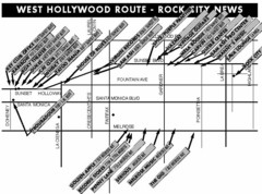 West Hollywood - Rock City News Map