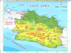 West Java map