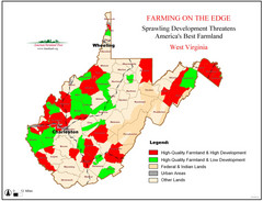 West Virginia Farmland Development Map