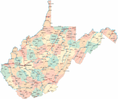 West Virginia Road Map West Virginia Road Map
