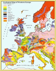 Western Europe Geology Map