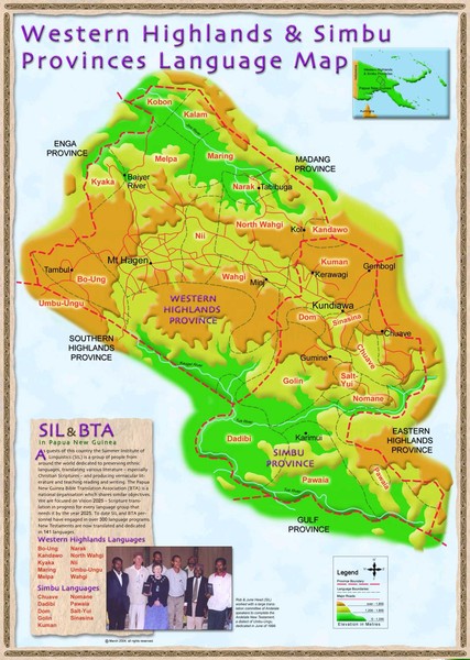 Western Highlands language Map