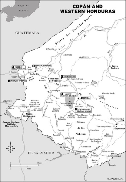 Western Honduras Map