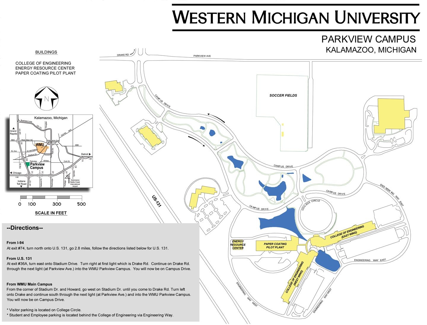Western Michigan University Campus Map Western Michigan