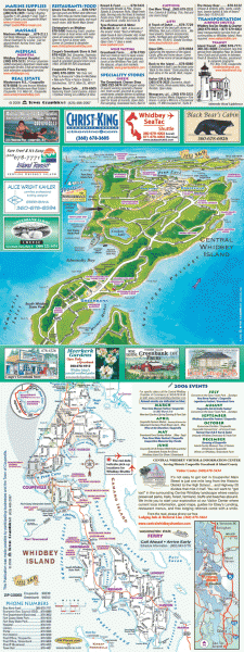 Whidbey Island tourist map