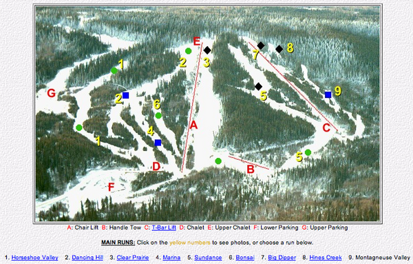 Whispering Pines Ski Trail Map