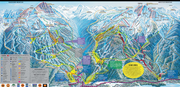 Whistler Canada Ski Map Whistler Blackcomb Ski Resort Map - Whistler Canada • Mappery