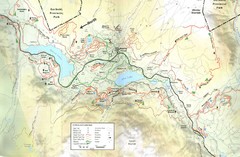 Whistler, CA Hiking and Biking Trails Map