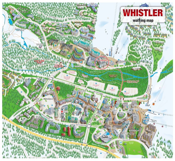 Whistler Village Map Whistler BC Canada • mappery