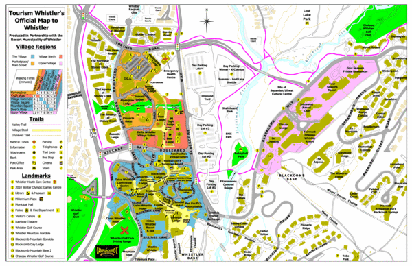 Whistler Village Map