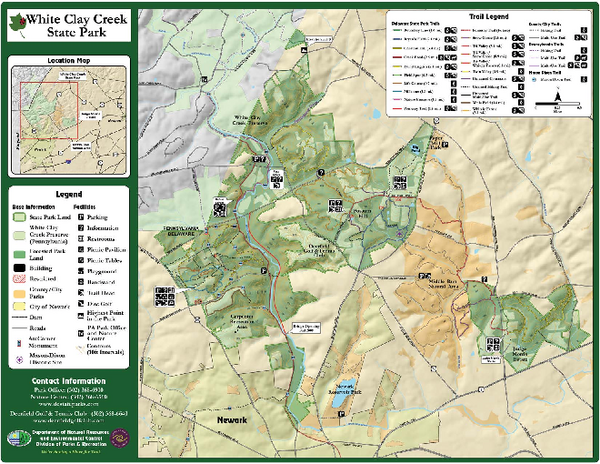 White Clay Creek State Park Map