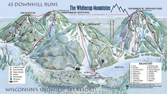 Whitecap Mountains Ski Trail Map