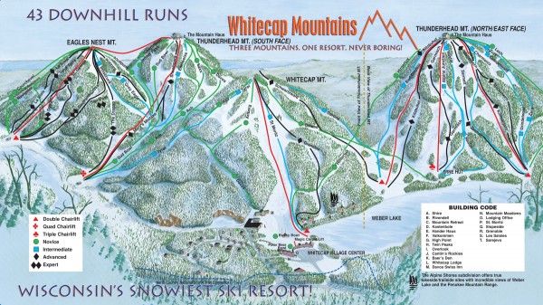 Whitecap Ski Trail Map